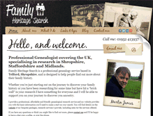 Tablet Screenshot of familyheritagesearch.co.uk